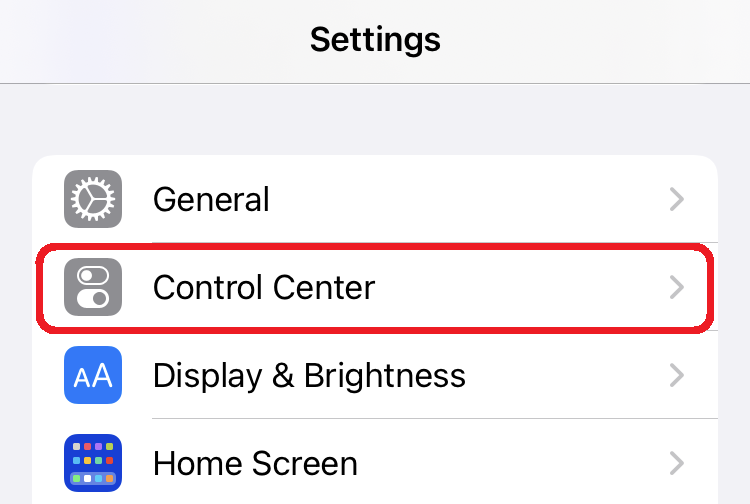 Add Shazam to control center