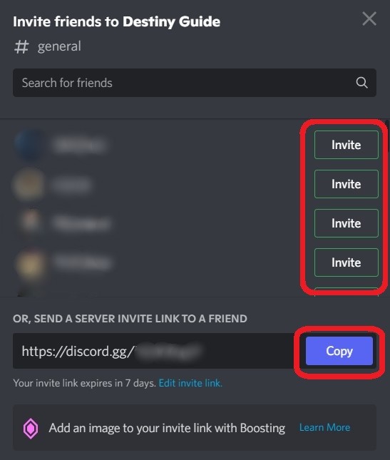 Invite link to A Discord Server