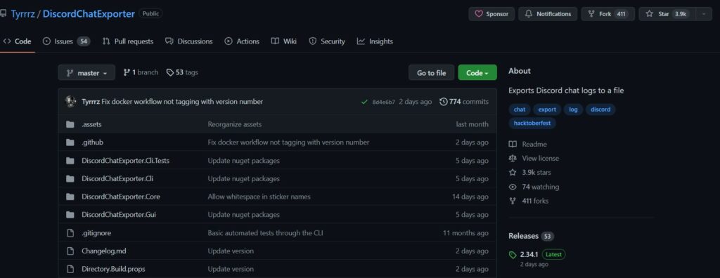 Discord Chat exporter download