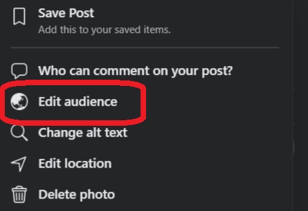 edit audience on facebook