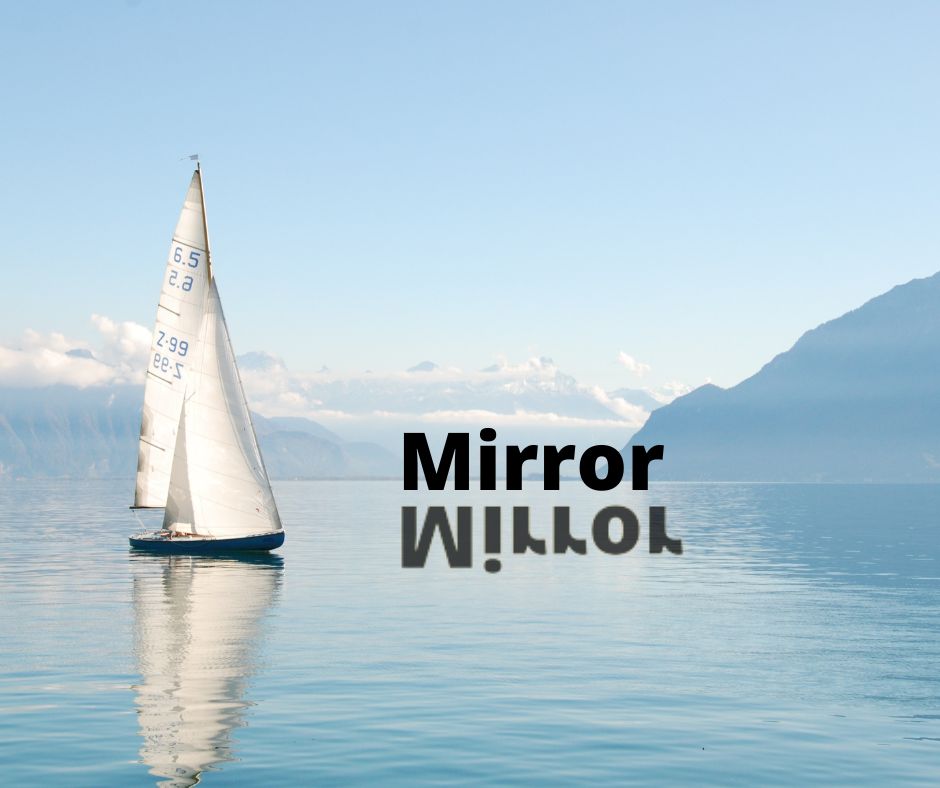 mirror effect on canva
