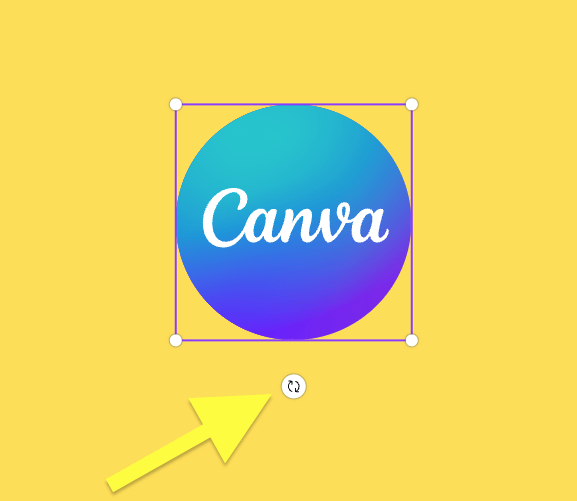 rotate elements in canva