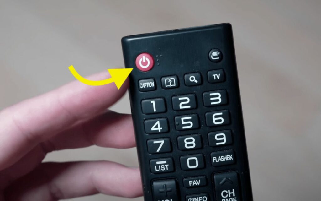 Insignia TV remote power button
