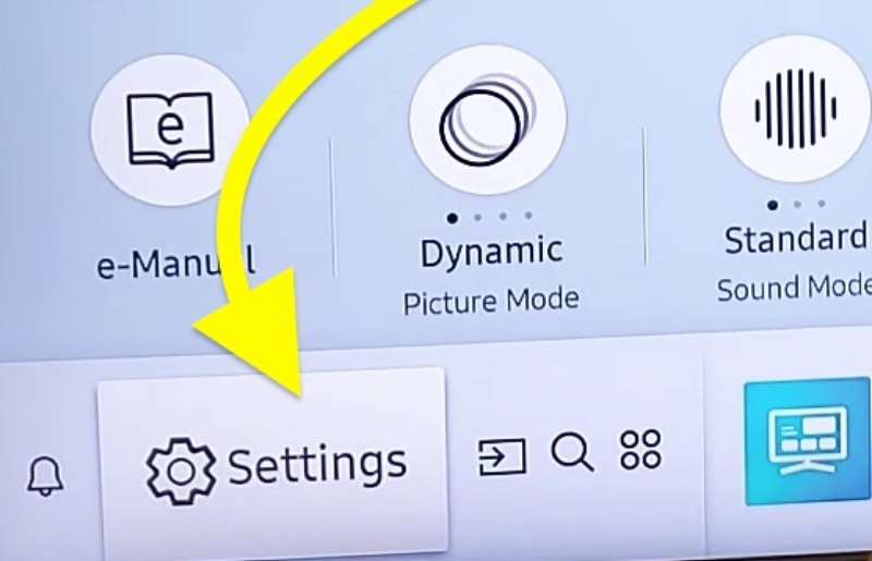 Open Samsung TV Settings