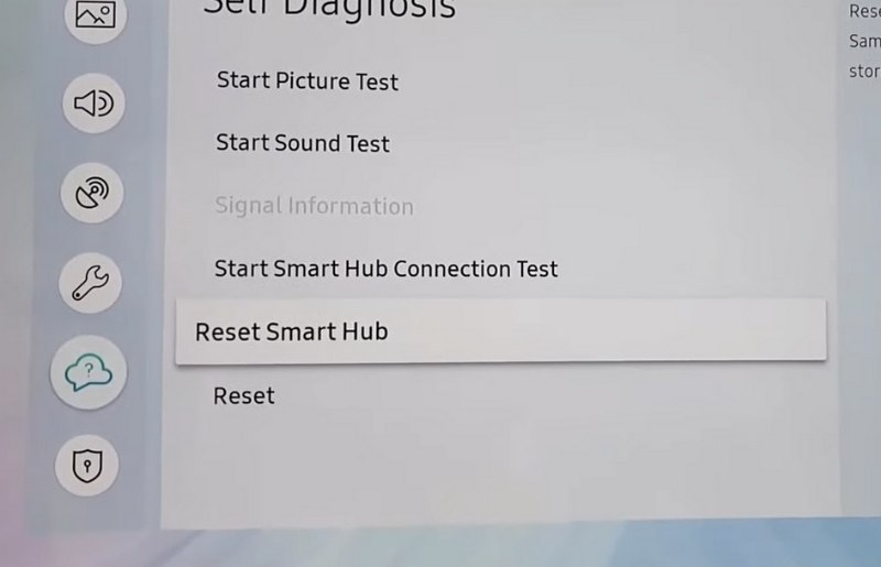 Reset Samsung Smart Hub