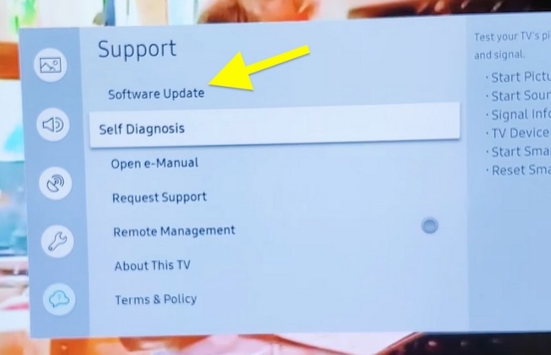 Samsung TV Software Update