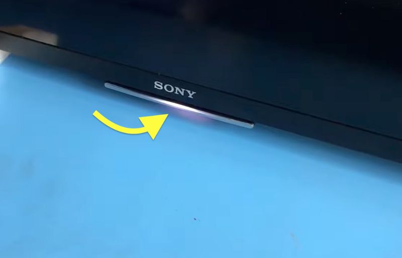 White LED on Sony TV