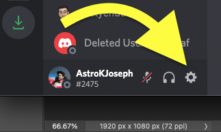 open discord settings