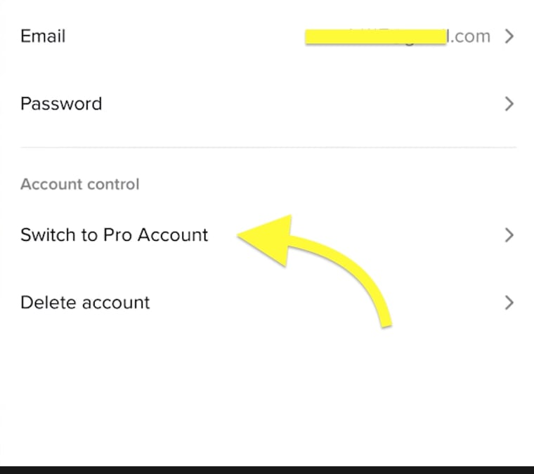 Switch to Pro Account
