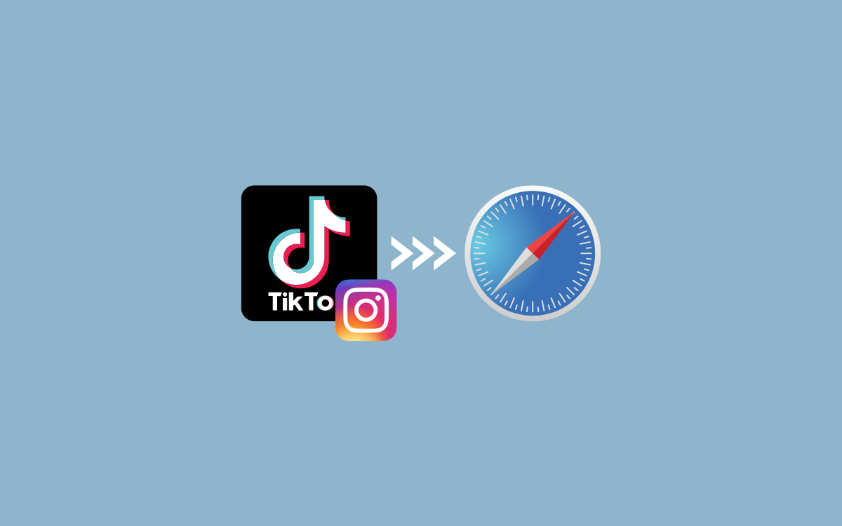 TikTok Open Instagram On Safari