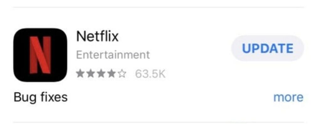 Update Netflix app