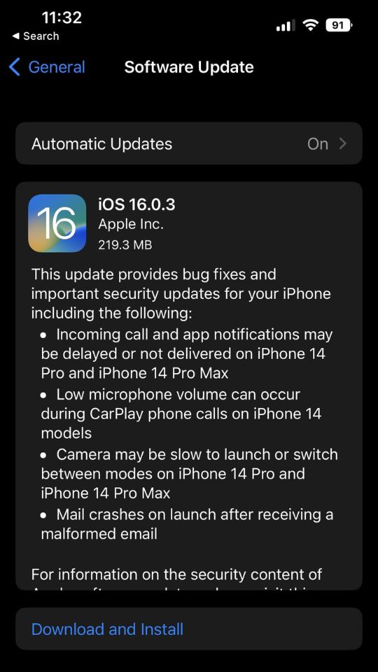 Update iOS
