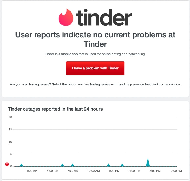 Is Tinder Down?