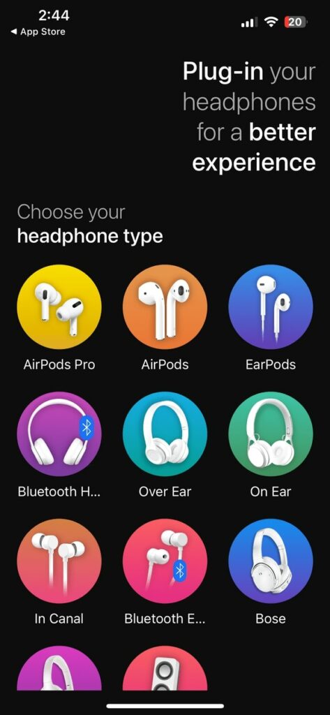 select headphones