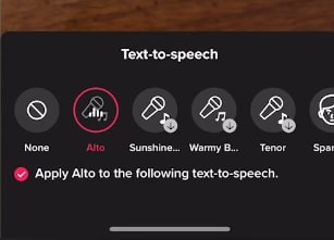 select tiktok text to speech voice