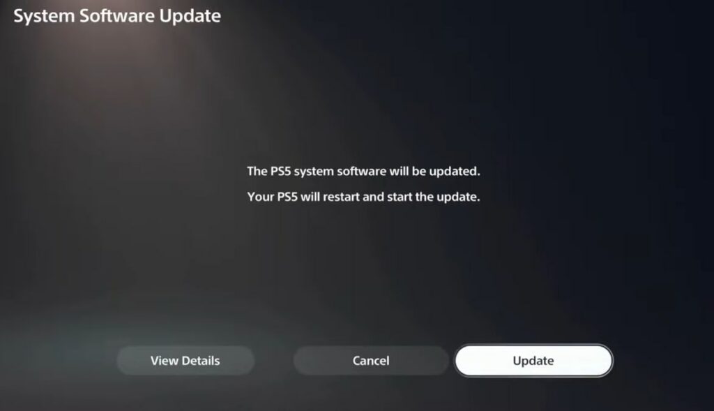 update ps5 software